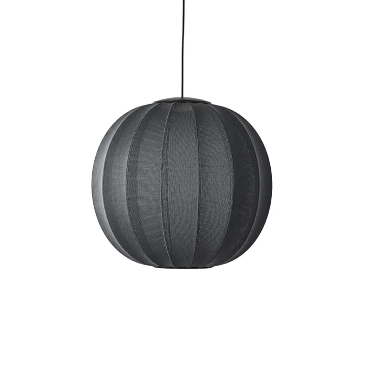 Made By Hand Knit-Wit Round Ø60 Sort LED – pendel — produktfoto