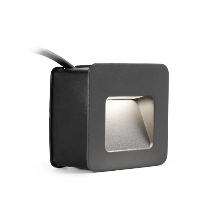 Faro NASE SQ Recessed Mørk Grå – udendørslampe — produktfoto