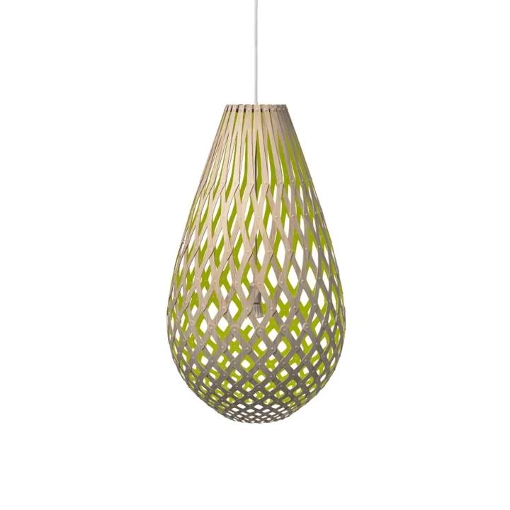 David Trubridge Koura H120 Bambus/Lime – pendel — produktfoto