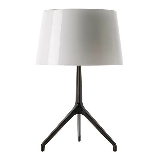 Foscarini Lumiere Xxl Hvid Sortforkromet – bordlampe — produktfoto