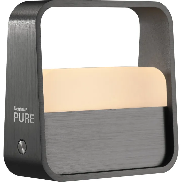 Paul Neuhaus Pure Go Akku genopladelig , antracit – bordlampe — produktfoto