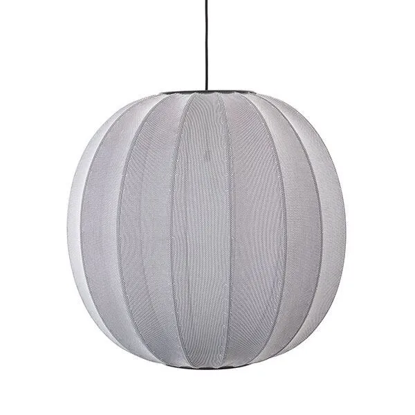 Made By Hand Knit-Wit Round Sølv Ø60 – pendel — produktfoto