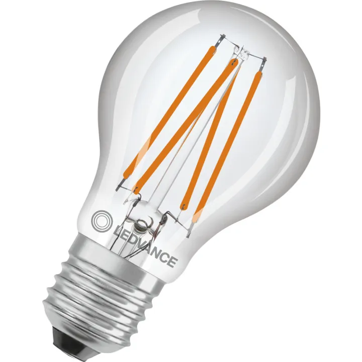 Ledvance E27 standardpære med skumringssensor, 2700K, 4,9W – pære — produktfoto