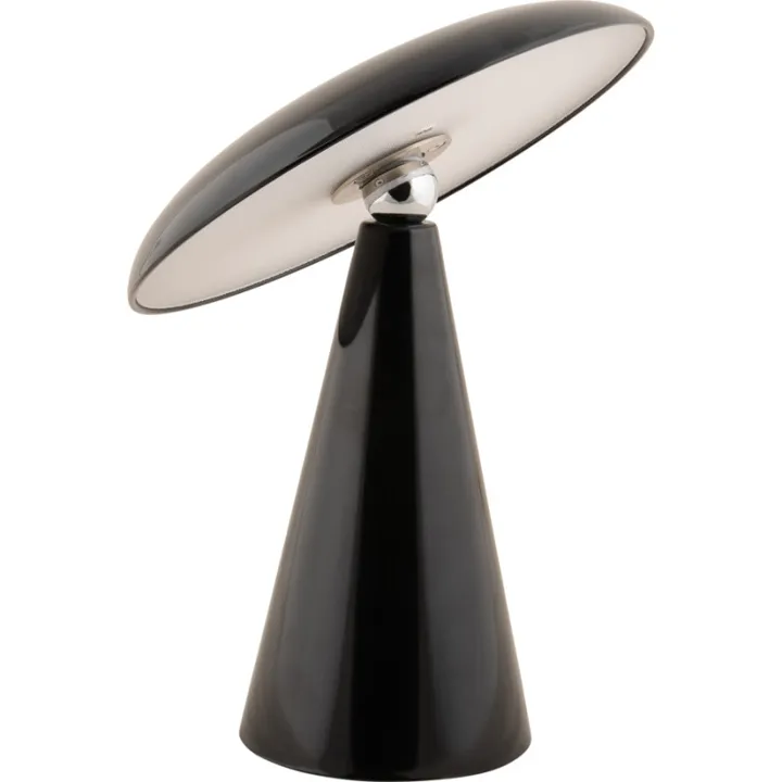 Leitmotiv Phoebe genopladelig , sort – bordlampe — produktfoto