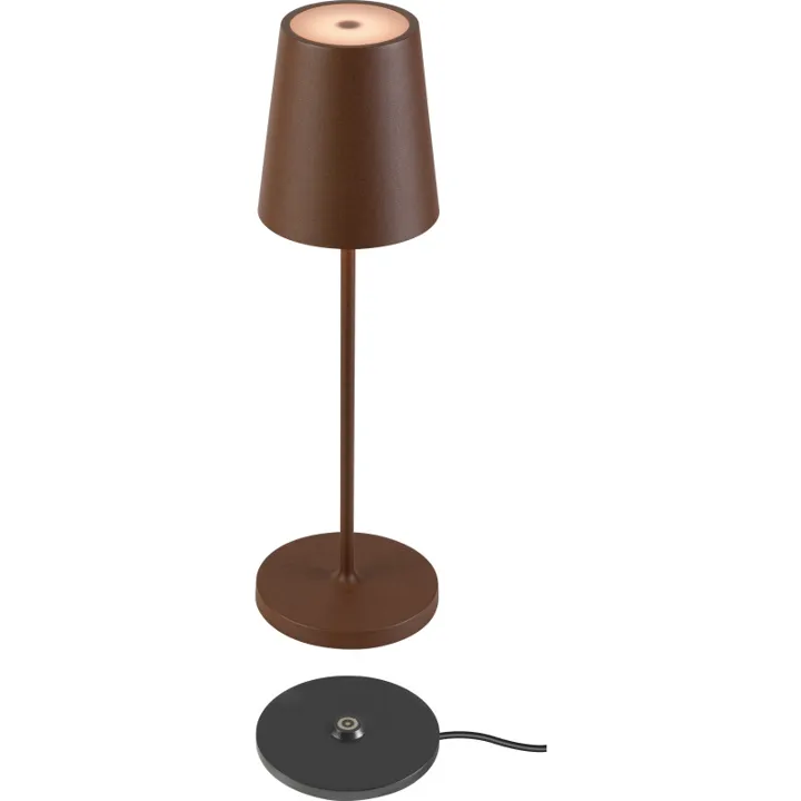 SLV Vinolina Two genopladelig , rust – bordlampe — produktfoto