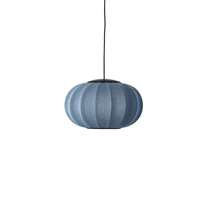 Made By Hand Knit-Wit Oval Ø45 Blue Stone LED – pendel — produktfoto