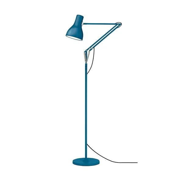 Anglepoise Type 75 + Margaret Howell Saxon Blue – gulvlampe — produktfoto