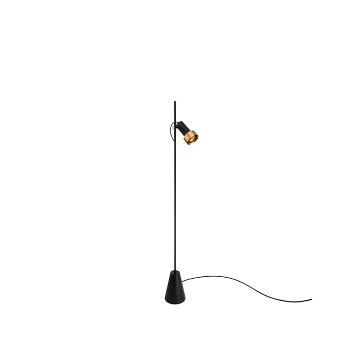 Trizo21 Trizo 21 2Thirty-Floor 1 Honeycomb Sort/Guld Ring – gulvlampe — produktfoto