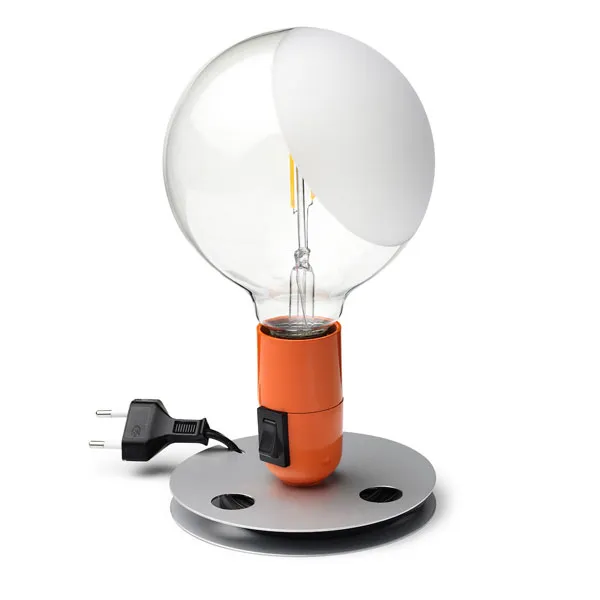 Flos Lampadina Alu/orange – bordlampe — produktfoto
