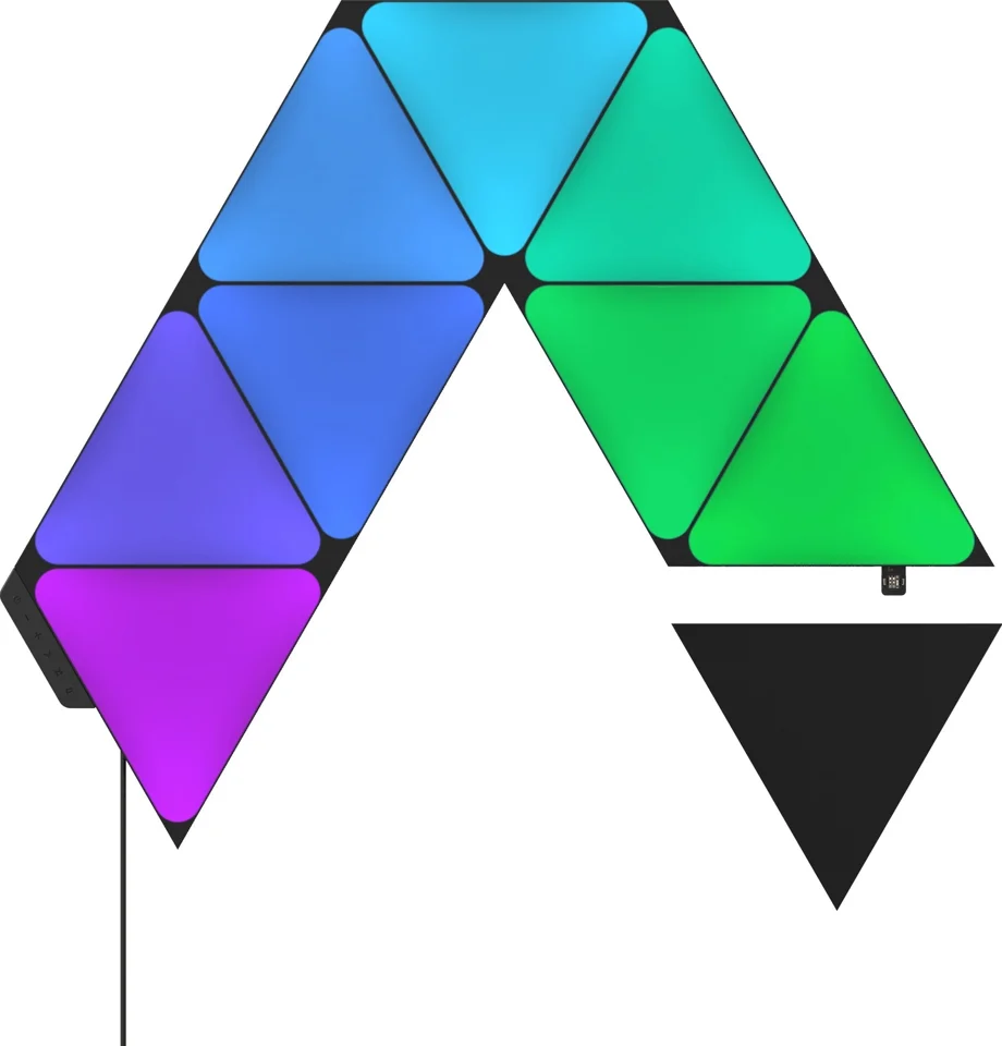 Nanoleaf Shapes Triangles Ultra Black Edition Expansion Pack (3Pack) Led Lys – væglampe — produktfoto