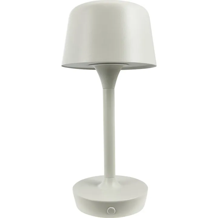 Dyberg Larsen Flow genopladelig , beige – bordlampe — produktfoto