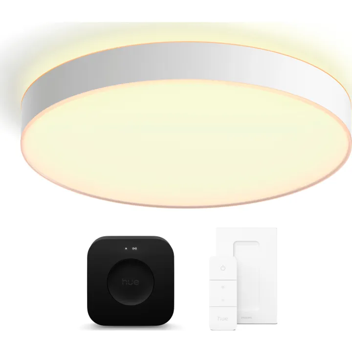 No brand Philips Hue Enrave , hvid, Ø55 cm, startsæt – loftlampe — produktfoto