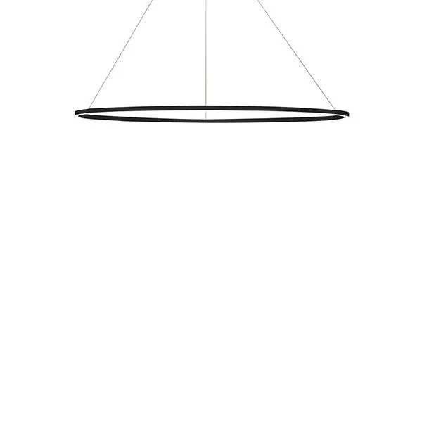 Nemo Ellisse Minor Oval Sort/Hvid Downlight 3000k – pendel — produktfoto