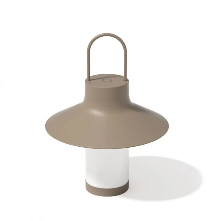 Loom Design Shadow L Grå Beige – transportabel bordlampe — produktfoto