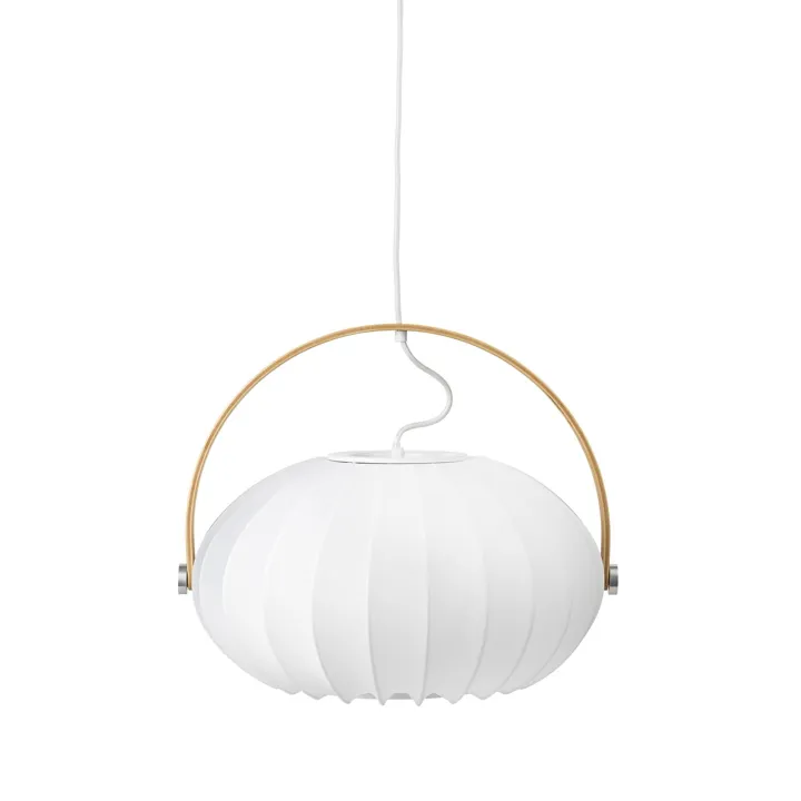 Halo Design DC Textile Ø40 Satin White – pendel — produktfoto