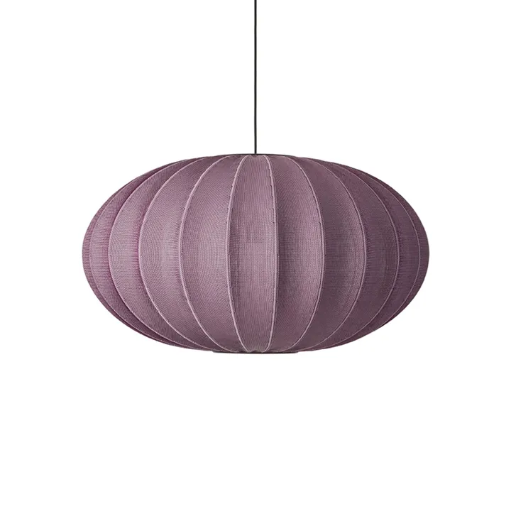 Made By Hand Knit-Wit Oval Ø76 Burgundy – pendel — produktfoto