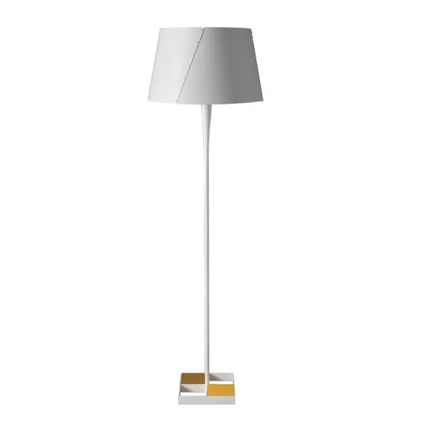 TATO De-Lux D4 Orange & Mat Hvid – gulvlampe — produktfoto