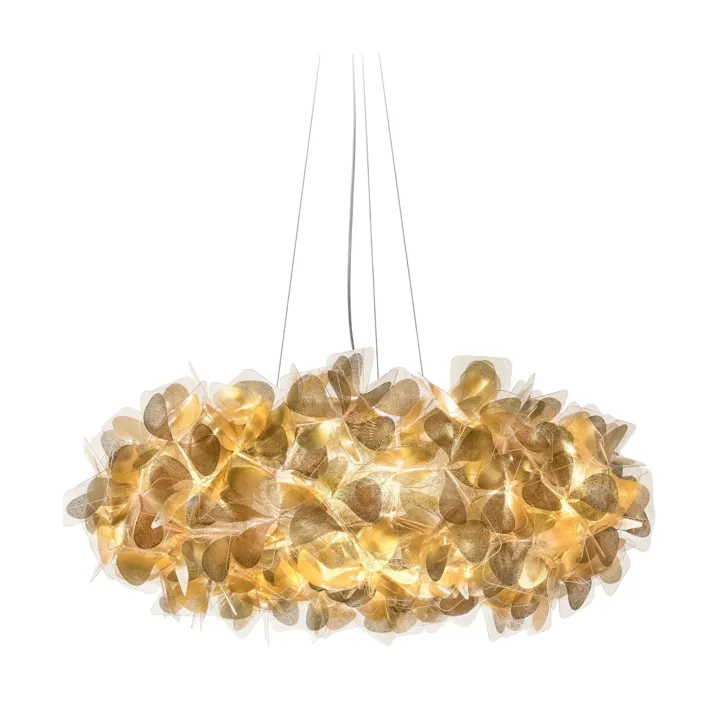 Slamp Clizia Mama Non Mama Stor Guld/Transparent Wire – pendel — produktfoto
