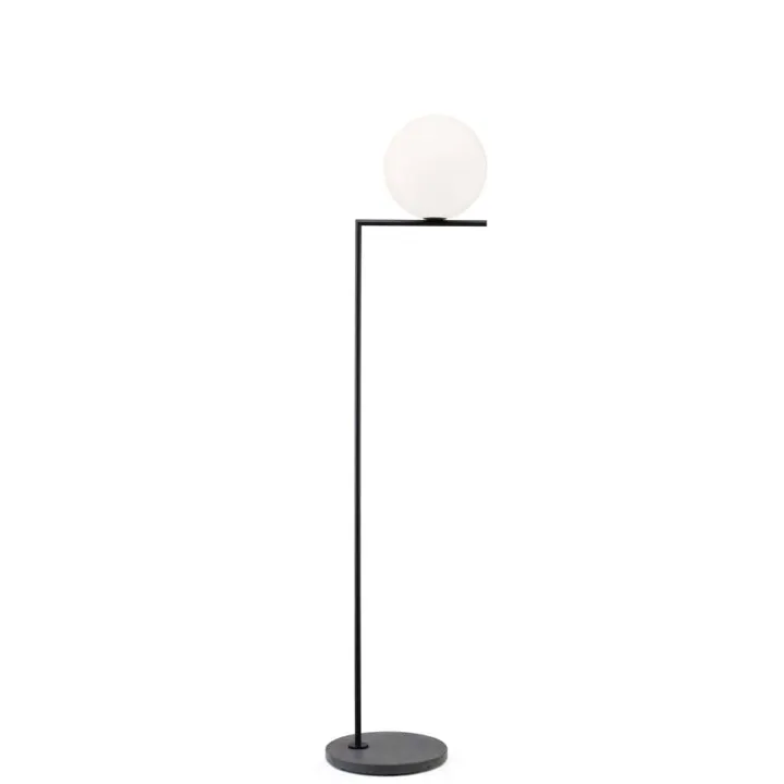 Flos IC F1 Udendørs Sort/Sort Lava – udendørslampe — produktfoto