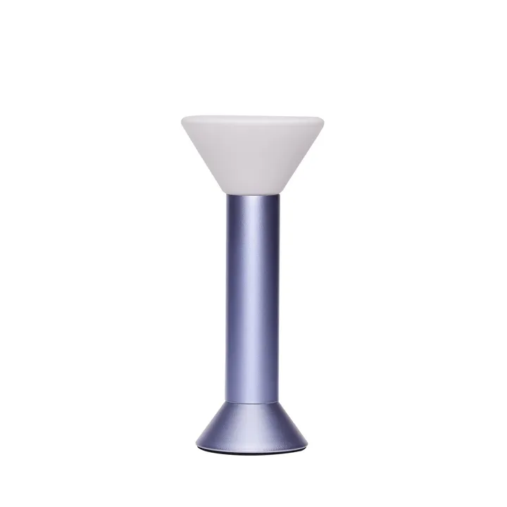 Hübsch Flash Metallic Purple – transportabel bordlampe — produktfoto