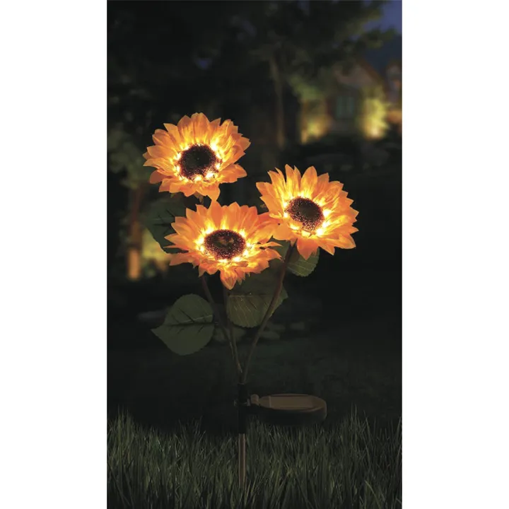 Veli Line solsikke buket med lys – udendørslampe — produktfoto