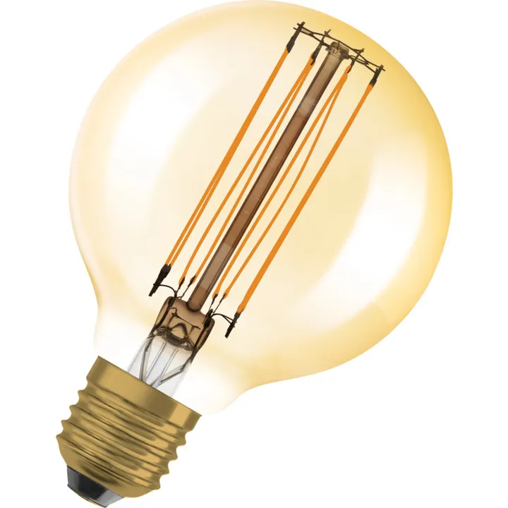 Ledvance Vintage 1906 E27 globepære, 2200K, 8,8W, Ø8 cm – pære — produktfoto