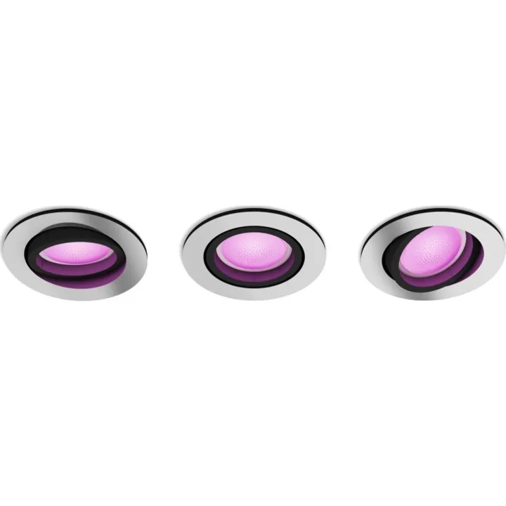 Philips Hue Centura indbygningsspot, aluminium, 3-pak – indbygningsspot — produktfoto