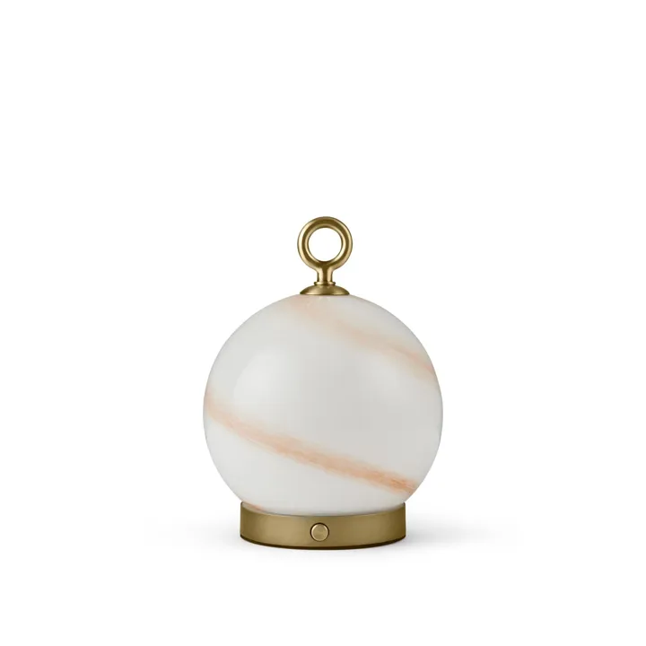 Halo Design Stockholm Marble Brown/Antique – transportabel bordlampe — produktfoto