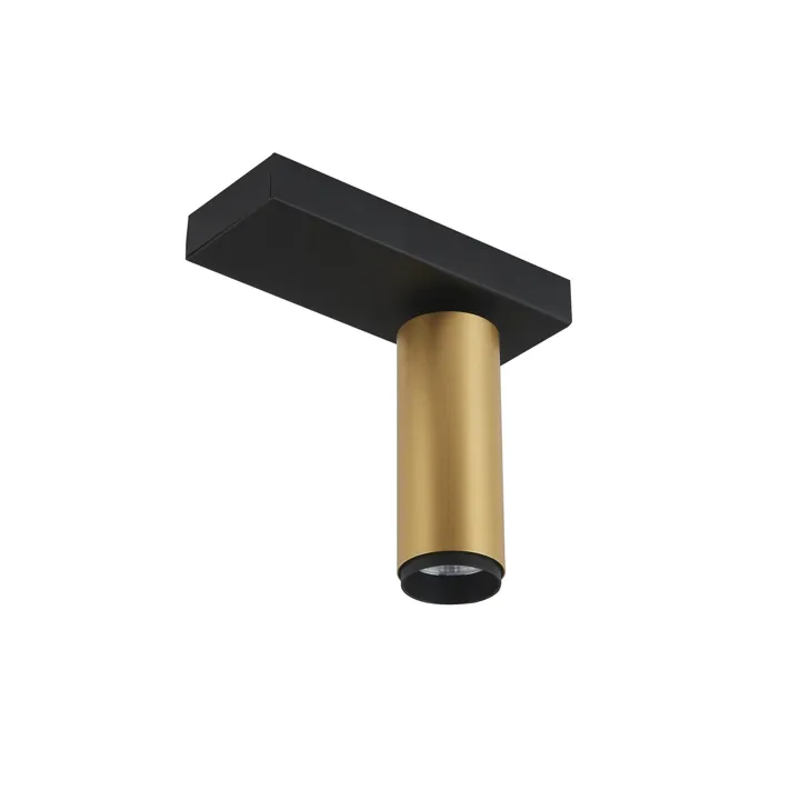 Loom Design X-Beam Single Spot Guld/Sort – spot — produktfoto