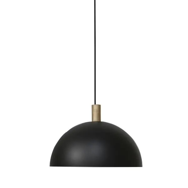 Handvärk Studio Ø40 Sort & Messing – pendel — produktfoto