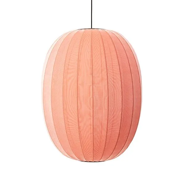 Made By Hand Knit-Wit Oval Coral Ø65 – pendel — produktfoto