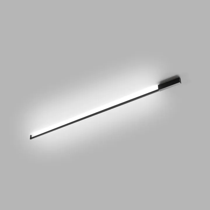 LIGHT-POINT Stripe C/W 2000 Swith Tune 2700K/3000K - LED Sort – væglampe — produktfoto