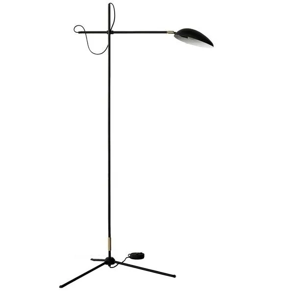 Watt & Veke Spoon Sort – gulvlampe — produktfoto