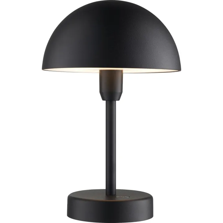Nordlux Ellen genopladelig , sort – bordlampe — produktfoto