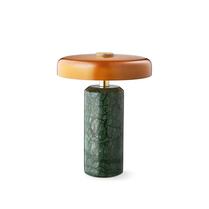 Design By Us Trip Moss Marble/Amber – transportabel bordlampe — produktfoto