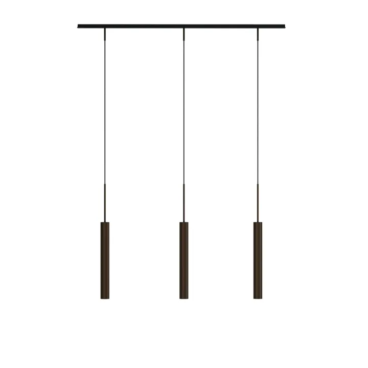 Audo Copenhagen Tubulaire Rail 3 Aluminium/Anodiseret Bronze – pendel — produktfoto