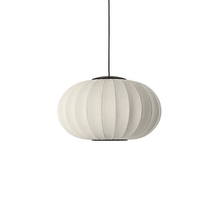 Made By Hand Knit-Wit Oval Ø57 Pearl White LED – pendel — produktfoto