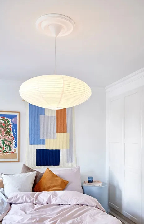 Nordlux Villo rispapir 60, hvid – pendel — produktfoto