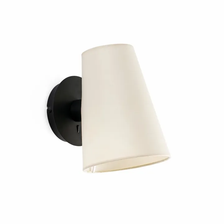 Faro LUPE Sort/Beige – væglampe — produktfoto