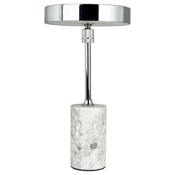 Dyberg Larsen Starlight Krom/Grå Marmor – bordlampe — produktfoto