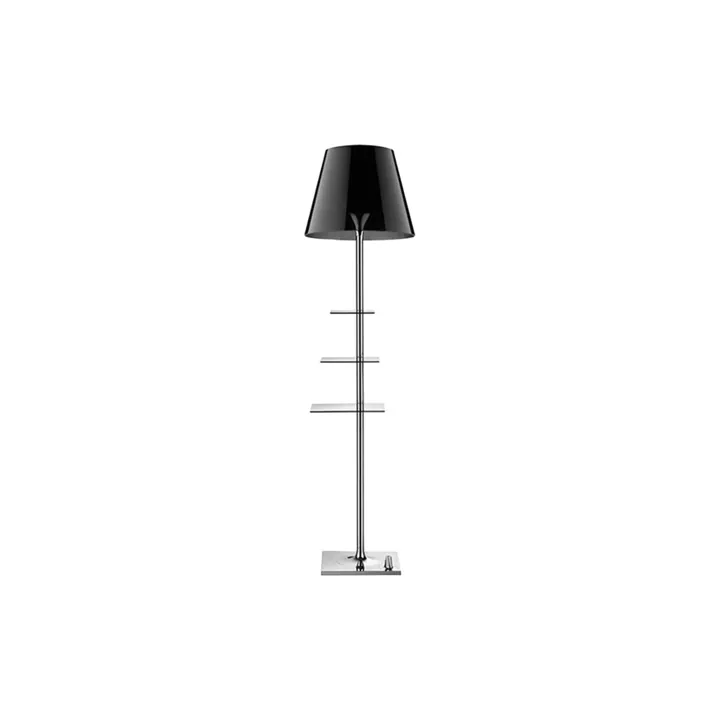 Flos Bibliotheque Krom/Røgfarvet – gulvlampe — produktfoto