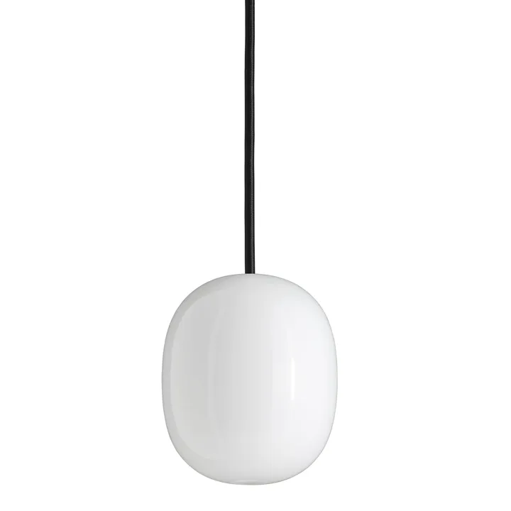 Piet Hein Superæg 150P Opal med Sort Ledning – pendel — produktfoto