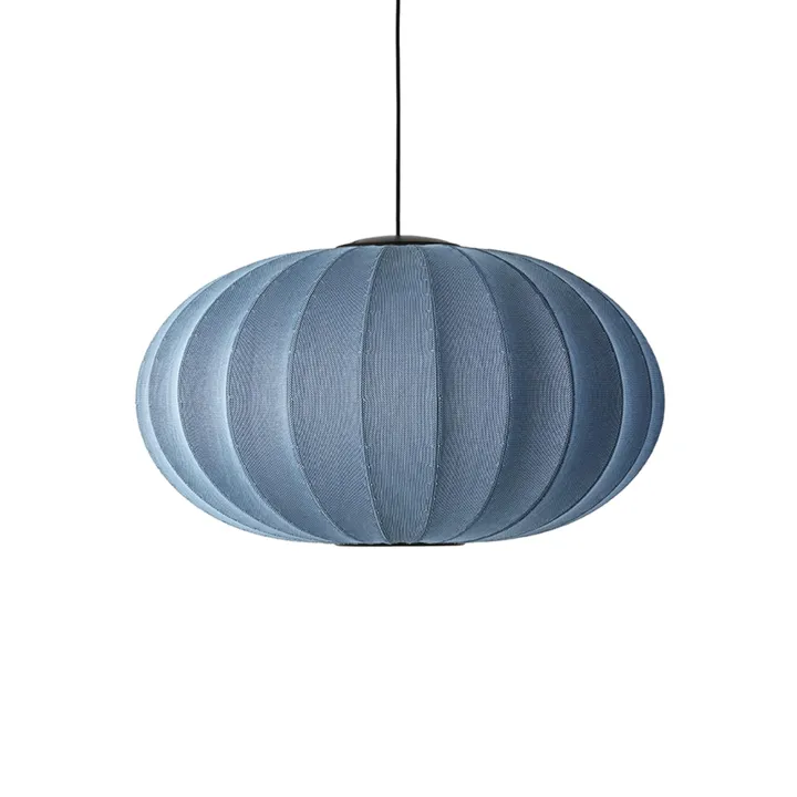 Made By Hand Knit-Wit Oval Ø76 Blue Stone LED – pendel — produktfoto