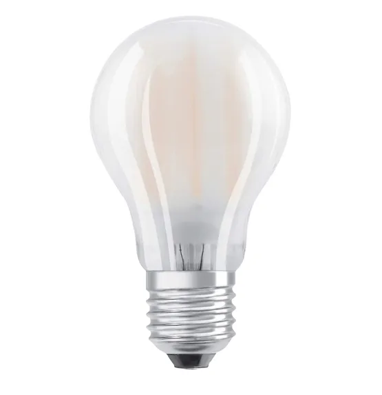 Osram LED-pære 7,5W E27 827, mat – pære — produktfoto