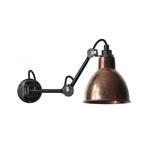 La Lampe Gras N204 Mat Sort & Rå Kobber – væglampe — produktfoto
