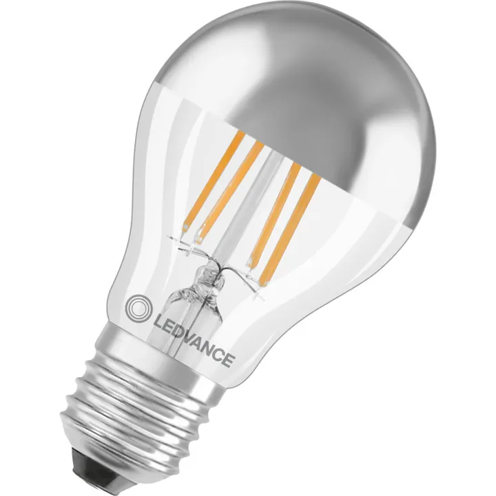 Ledvance Parathom E27 standardpære med topforsejling, 2700K, 6,5W – pære — produktfoto