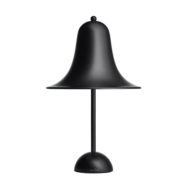Verpan Pantop Mat Sort Ø23 cm – bordlampe — produktfoto