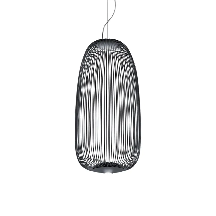 Foscarini Spokes 1 med LED Grå – pendel — produktfoto