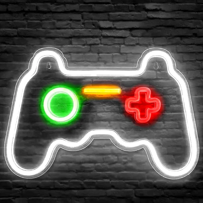 Mecharite Controller LED Neon Skilt - Hvid Lampe – dekorationslys — produktfoto