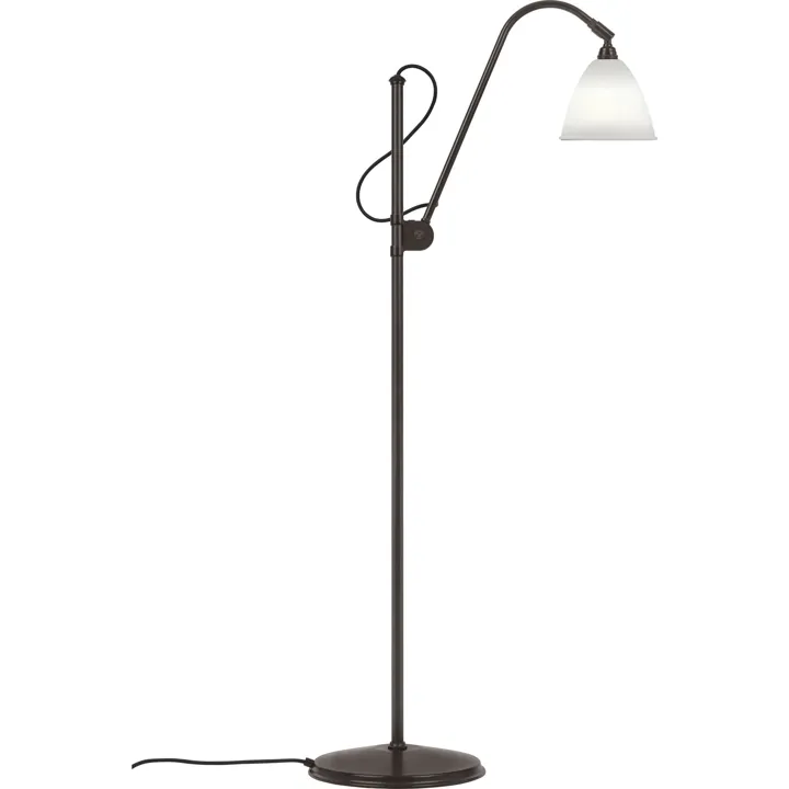 Bestlite BL3S Sort Messing/Porcelæn – gulvlampe — produktfoto